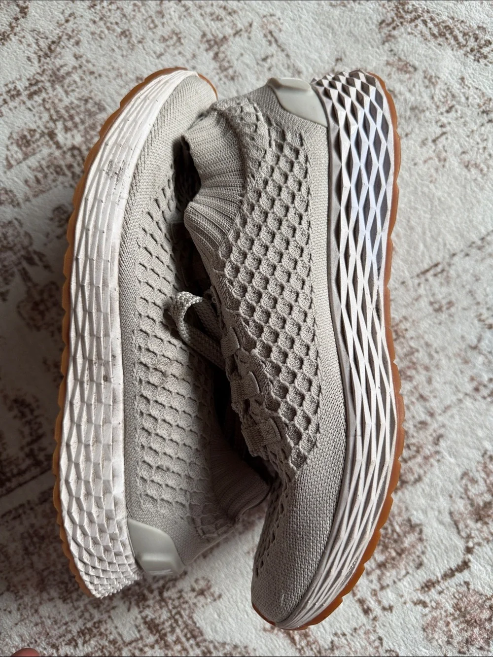 NOBULL Women's Knit Athletic Shoes in Taupe